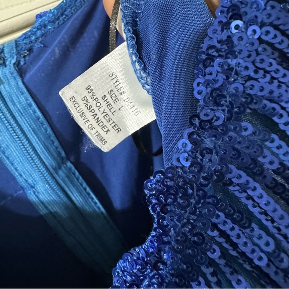 Royal Blue Fringe Bodysuit - Picture 7 of 8